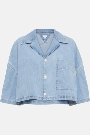 Bottega Veneta Cropped-Hemd aus Denim