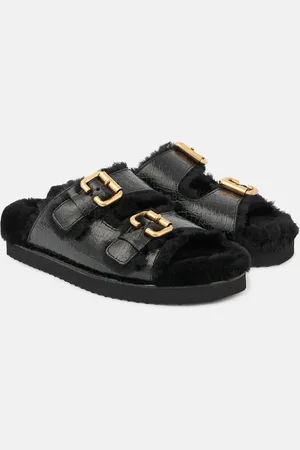 Chloé Chloé Sandalen Nil aus Leder mit Shearling