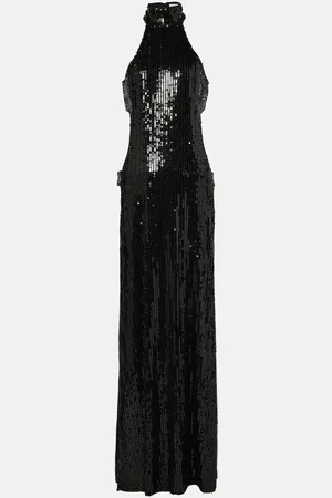 Ilkyaz Ozel Robe mit Pailletten