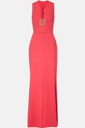 Elie saab Verzierte Robe aus Cady