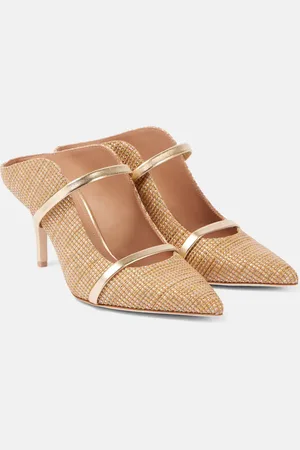 MALONE SOULIERS Pantoletten Maureen 70 mit Metallic-Leder