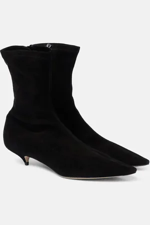 The Row Ankle Boots Liisa aus Veloursleder