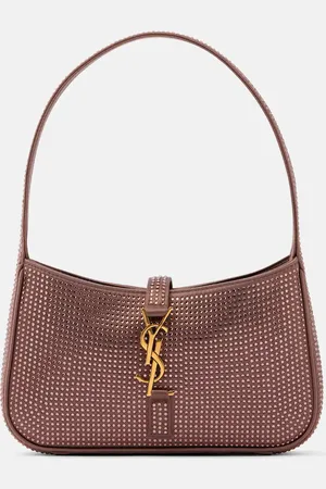 Saint Laurent Schultertasche Le 5 à 7 Mini mit Kristallen