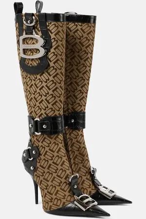 Balenciaga Stiefel Essex mit Leder