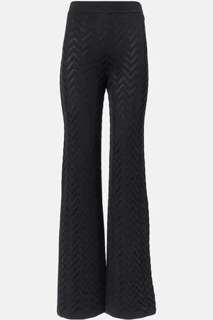 Missoni Weite High-Rise-Hose aus einem Baumwollgemisch