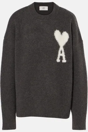 Ami Pullover Ami de Cœur aus einem Wollgemisch