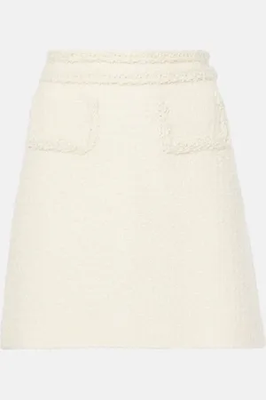 Giambattista Valli High-Rise-Minirock aus Tweed