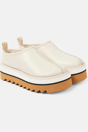 Stella McCartney Slip-Ons Sneak-Elyse aus Lederimitat mit Faux Fur
