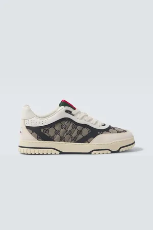 Gucci Sneakers Re-Web aus Leder