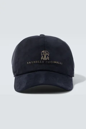 Brunello Cucinelli Baseballcap aus Veloursleder