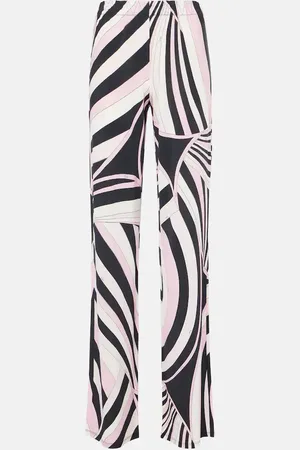Puccini Gerade Hose Iride aus Satin