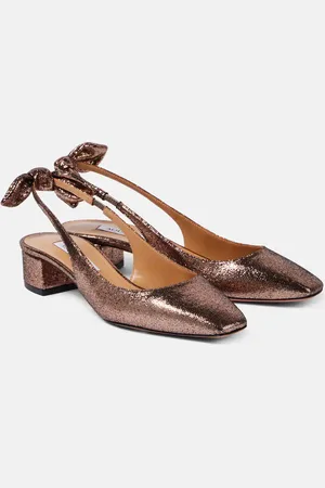 Aquazzura Slingback-Pumps Very Bow Tie