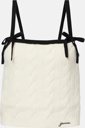 Ganni Top aus Mohair und Kaschmir