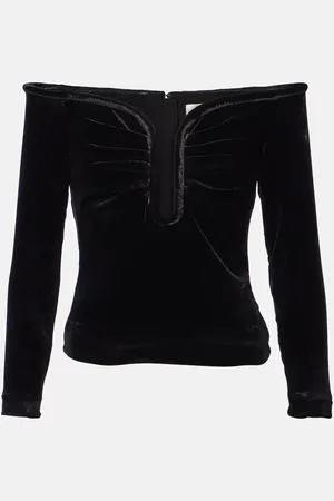 Roland Mouret Off-Shoulder-Top aus Samt