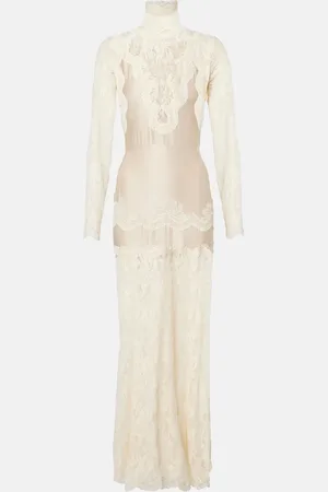 Paco rabanne Maxikleid mit Spitze