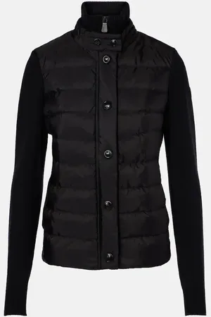 Moncler Daunenjacke aus einem Wollgemisch