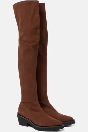 Robert Clergerie Overknee-Stiefel Tenny aus Veloursleder