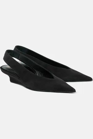 Totême Slingback-Wedges aus Veloursleder