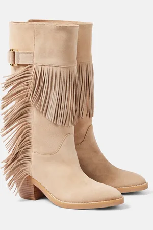 See by Chloé See By Chloé Stiefel Santiag 65 aus Veloursleder