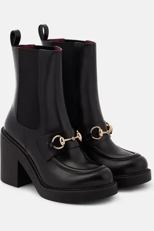 Gucci Chelsea Boots Horsebit aus Leder