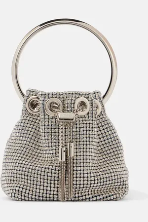 Jimmy Choo Bucket-Bag Bon Bon Micro mit Kristallen