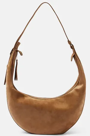 Khaite Schultertasche Augustina aus Veloursleder