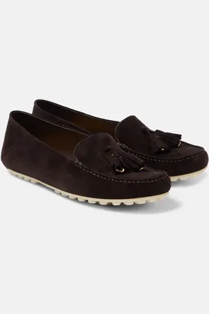 Loro Piana Mokassins Dot aus Veloursleder