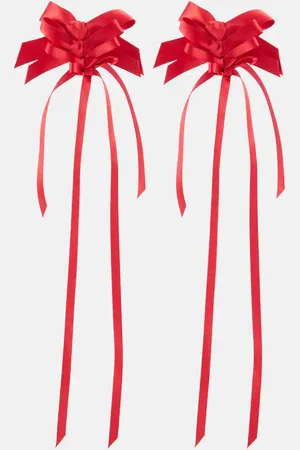 Simone Rocha Ohrringe Rosette Bow aus Satin