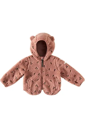 Liewood Baby Bestickte Jacke Mara aus Faux Shearling