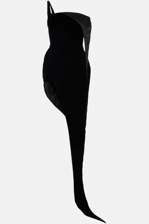 MUGLER Minikleid Spiky aus Samt