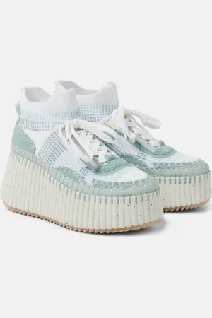 Chloé Chloé Plateau-Sneakers Nama mit Veloursleder