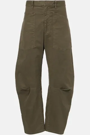 NILI LOTAN Barrel-Hose Shon aus Baumwoll-Twill