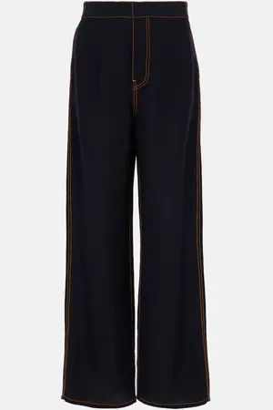 Alaïa Alaïa Weite High-Rise-Hose aus Georgette
