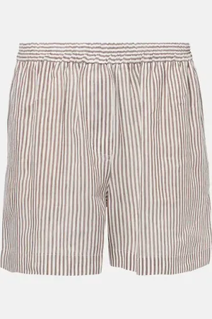 Brunello Cucinelli Shorts aus Leinen und Seide