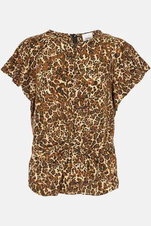 Isabel Marant Bedrucktes Top Tullya aus einem Seidengemisch