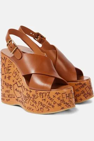 Chloé Chloé Wedge-Sandalen Maxime aus Leder