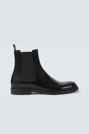 Dolce & Gabbana Chelsea Boots aus Lackleder