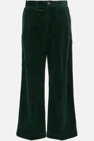 Ralph Lauren Weite High-Rise-Hose aus Baumwoll-Cord