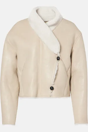 Isabel Marant Lederjacke Eriana mit Shearling
