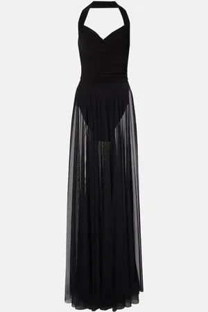 Norma Kamali Maxikleid Cayla aus Mesh