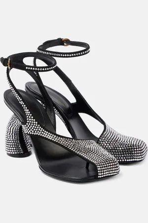 DRIES VAN NOTEN Pumps aus Leder mit Kristallen
