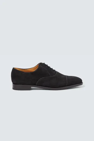 JOHN LOBB Schnürschuhe City II aus Veloursleder