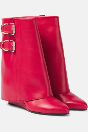 Givenchy Stiefel Shark Lock Buckles aus Leder