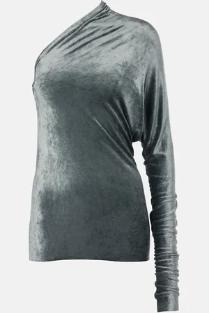 Rick Owens One-Shoulder-Top Diana aus Samt