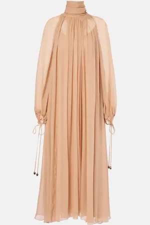 Chloé Chloé Maxikleid aus Seiden-Georgette