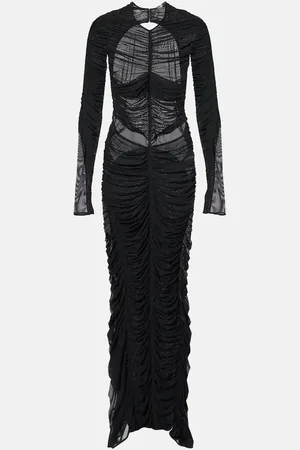 MUGLER Robe aus Mesh