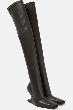 Rick Owens Overknee-Stiefel Cantilever aus Leder