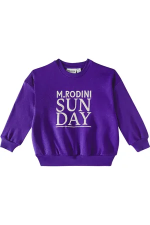 Mini Rodini Besticktes Sweatshirt Sunday aus Baumwolle