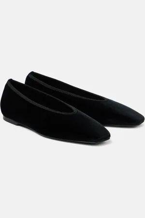 Totême Ballerinas Minimalist aus Samt