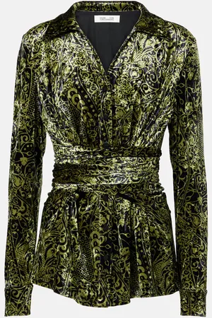 Diane von Furstenberg Top Lagarde aus Samt